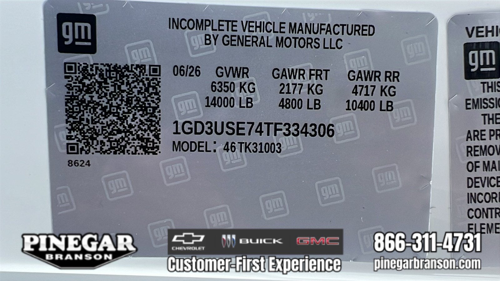 2026 GMC Sierra 3500 HD Chassis Cab Pro