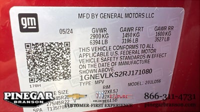 2024 Chevrolet Traverse RS