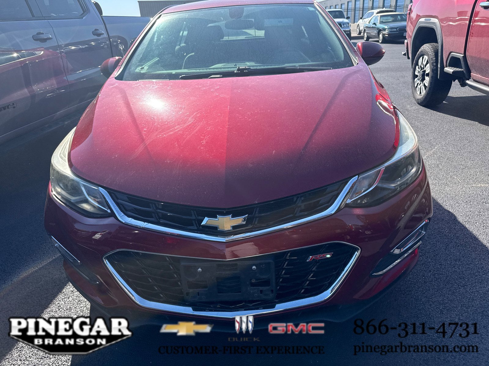 Used 2017 Chevrolet Cruze LT with VIN 3G1BE6SM6HS574757 for sale in Branson, MO