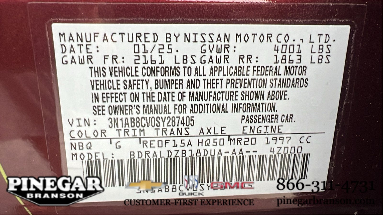2025 Nissan Sentra SV