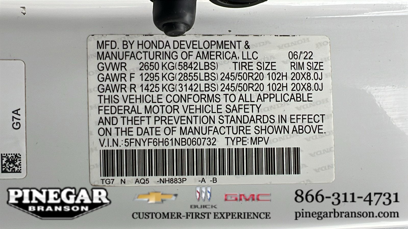 2022 Honda Pilot Touring 7-Passenger